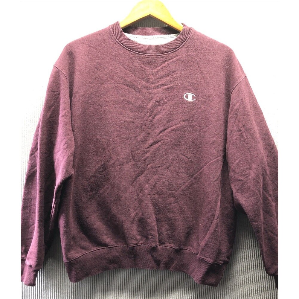 Champion Authentic Eco Women’s Sweatshirt Size Large Burgundy Pullover Athletic